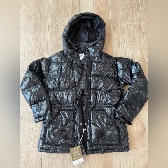 NWT Gap Primaloft Down Alternative Shiny Puffer Jacket - Picture 4 of 7